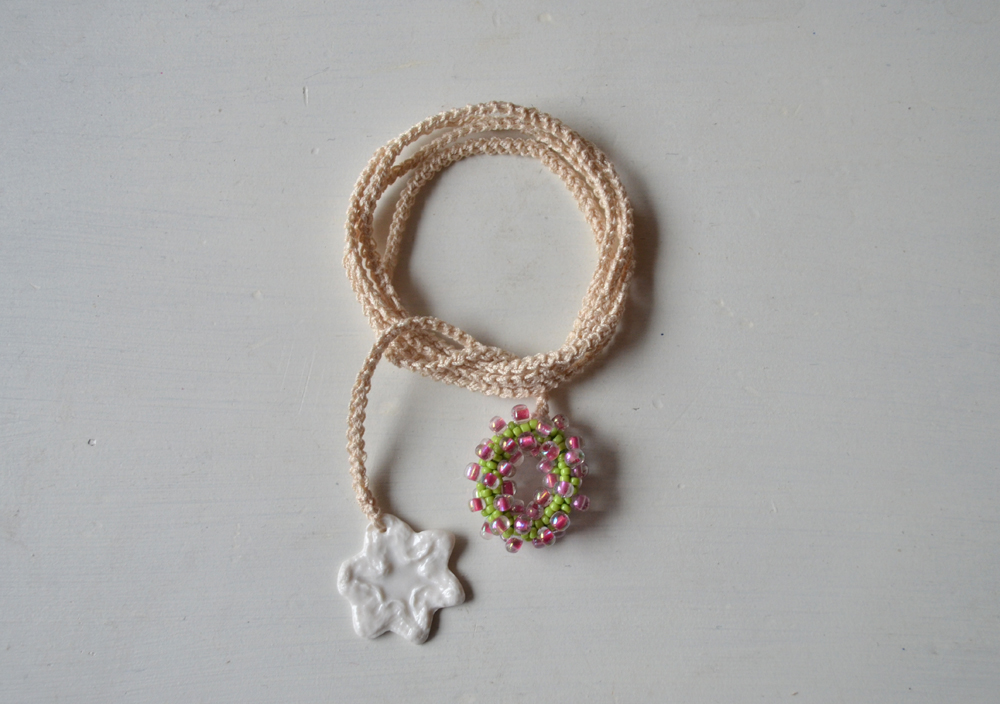 Handmade croched necklace